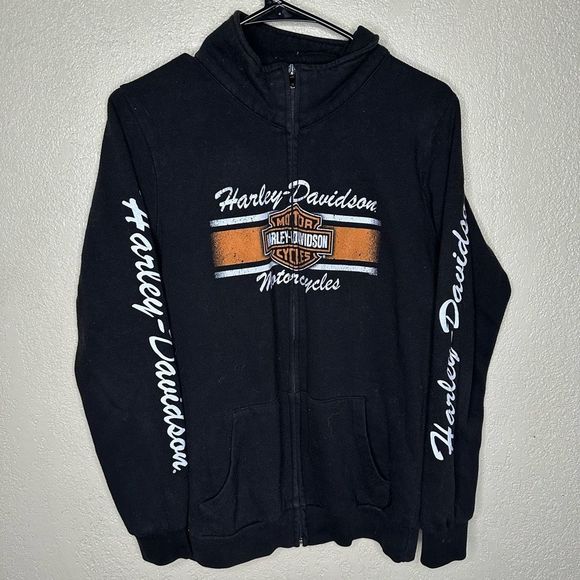 Harley Davidson Full Zip Jacket  Size L - Picture 2 of 7